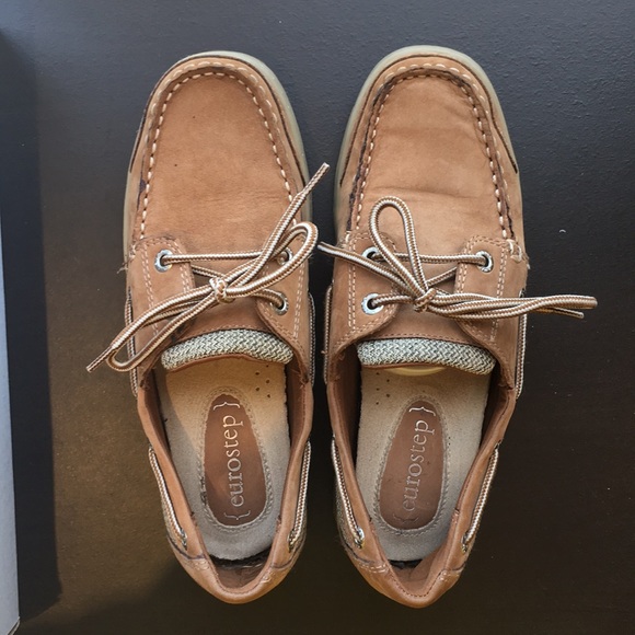 EUROSTEP - dark tan/brown suede shoes - Picture 2 of 4